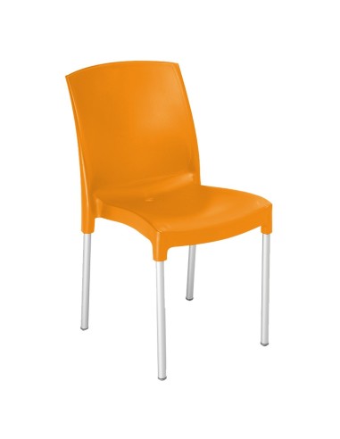 Silla para terraza 1R662 Naranja