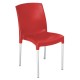 Silla para terraza 1R662 Rojo