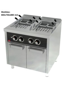 Cuece pastas industrial 25L+25L GAS F750