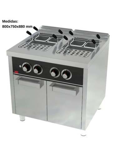 Cuece pastas industrial 25L+25L GAS F750