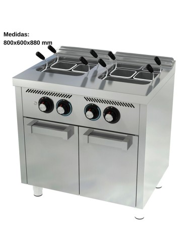 Cuece pastas electrico Gas 25L+25L F600
