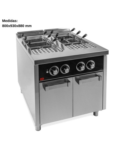 Cuece pastas gas 40L+40L Fondo 90