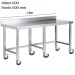 Mesa inox mural Baja con ruedas F600 +2m DIFM066220+6RB 