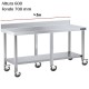 Mesa inox mural Baja con ruedas y estante F700 +2m DIFM167220+6RB 