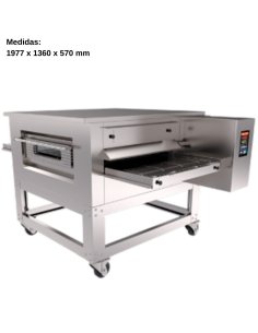 Horno de tunel para pizza 65x100cm Interior CLTN65