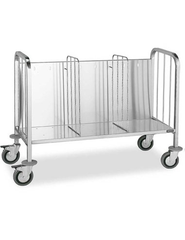 Carro acero inoxidable transporte Platos DIF0261501 