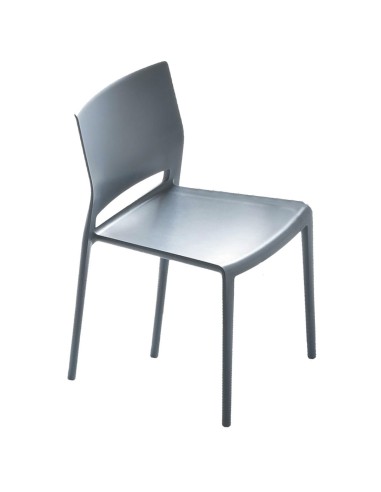 Silla terraza hostelería apilable AGNIZA Gris