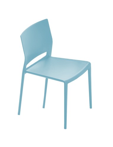 Silla terraza hostelería apilable AGNIZA Azul