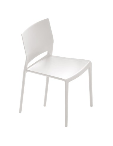 Silla terraza hostelería apilable AGNIZA Blanco