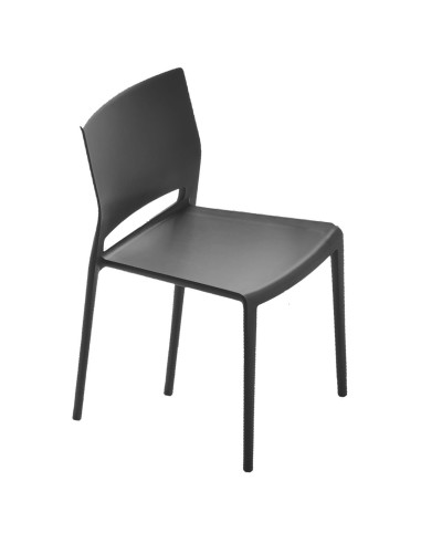 Silla terraza hostelería apilable AGNIZA Negro