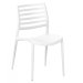 Silla de hostelería AGWILLY apilable Blanco