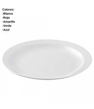 Plato llano en policarbonato de 23 cm 96 UNIDADES AC10030