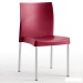 Silla de plastico ISDUNA Granate