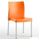 Silla de plastico ISDUNA Naranja