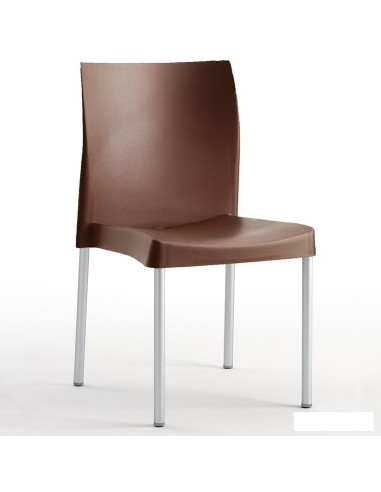 Silla de plastico ISDUNA Marrón