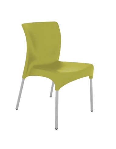 Silla apilable de terraza REMOON Verde Oliva