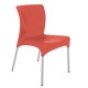 Silla apilable de terraza REMOON Rojo