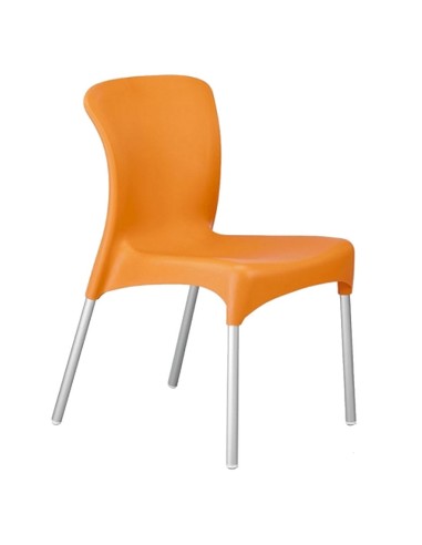 Silla apilable de terraza REMOON Naranja