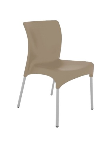 Silla apilable de terraza REMOON chocolate