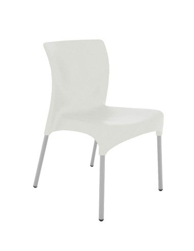 Silla apilable de terraza REMOON Blanco