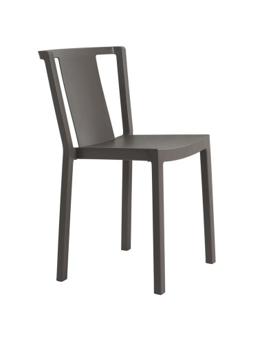 Silla apilable bar RENEUTRA Chocolate