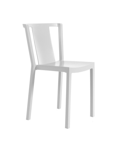 Silla apilable bar RENEUTRA Blanco