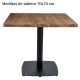 Mesa melamina pie cuadrado IM9322-70 