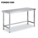 Mesa CENTRAL Acero Inox Fondo 500 SIN ESTANTE