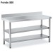 Mesa inox Doble Estante Mural DIFM250060