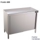 Mesa de trabajo acero inoxidable con puertas Correderas 600 DIFCP60200