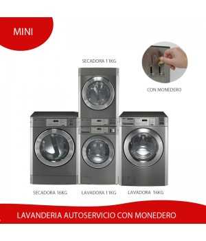 Kit Lavanderia Autoservicio Mini con Monedero