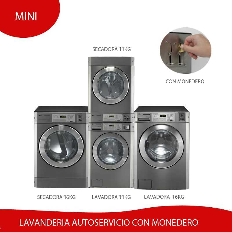Kit Lavanderia Autoservicio Mini con Monedero