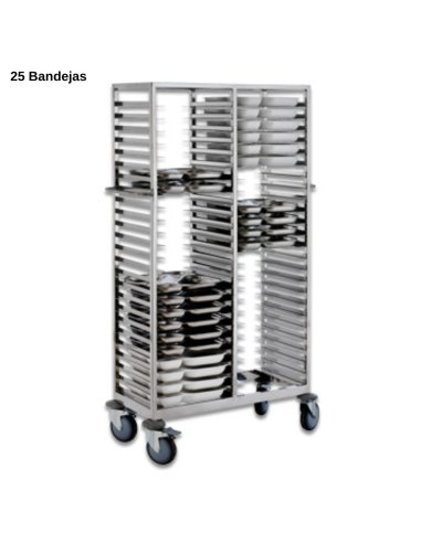 Carro Inox 25 Bandejas Autoservicio CB0070230