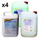 Detergente + Suavizante + Oxigeno KIT Garrafas 4x20Kg
