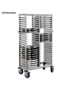 Carro Inox 100 Bandejas Autoservicio CB0070232