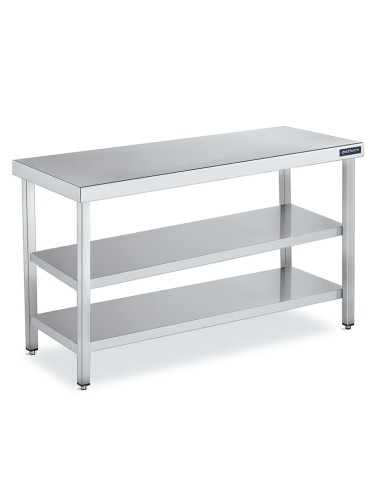 Mesa inox Doble Estante CENTRAL DIFC250060