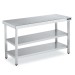 Mesa inox Doble Estante CENTRAL DIFC250060