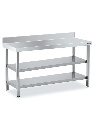 Mesa inox Doble Estante Mural DIFM250060