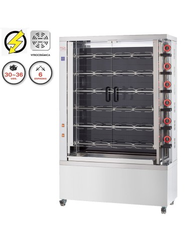 Maquina de asar pollos Vitrocerámica FE630-EKO-V