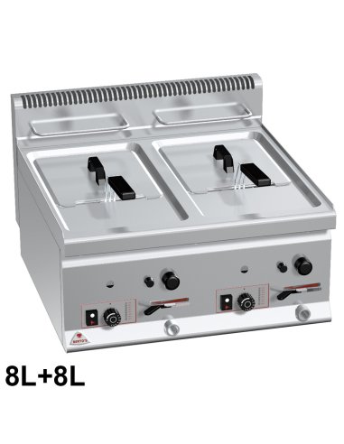 Freidora gas 8 + 8 litros RMGL8+8B