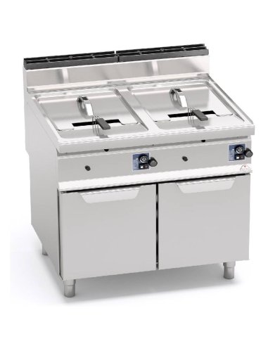 Freidora a gas Doble 10L+10L Mueble RMGL10+10M 