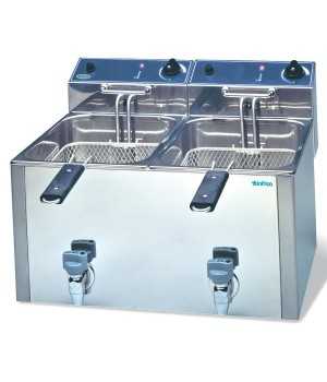 Freidora electrica INFR88LG doble - 8+8 Litros