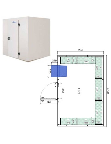 Camara frigorifica conservacion INPACKCAMARA21-R