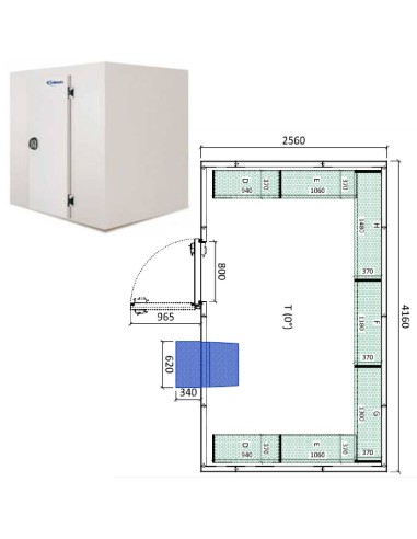 Camara frigorifica conservacion INPACKCAMARA22-R
