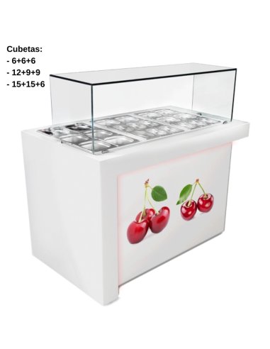 Vitrina para toppings Fondo 600 IFJIJONA
