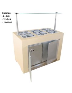 Vitrina para toppings Fondo 700 IFCARIBE
