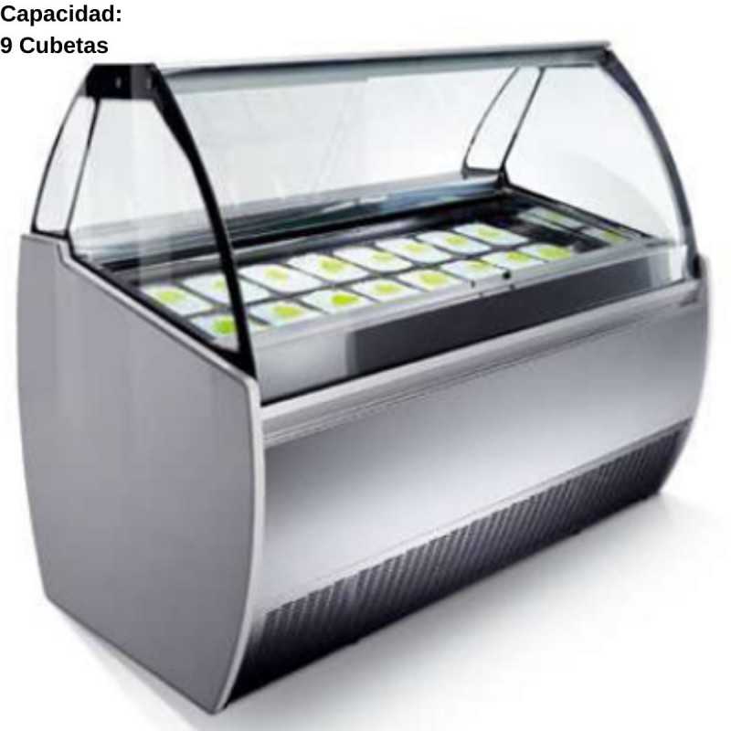 Vitrina de helados artesanales 9 Cubetas IFJ1250