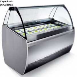 Vitrina de helados artesanales 16 Cubetas IFJ2000