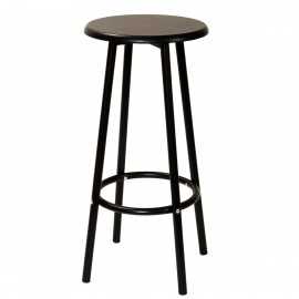 Taburete alto negro HO123506