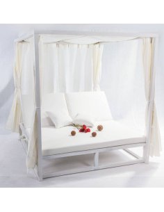 Cama balinesa exterior Blanca AGMALIBU